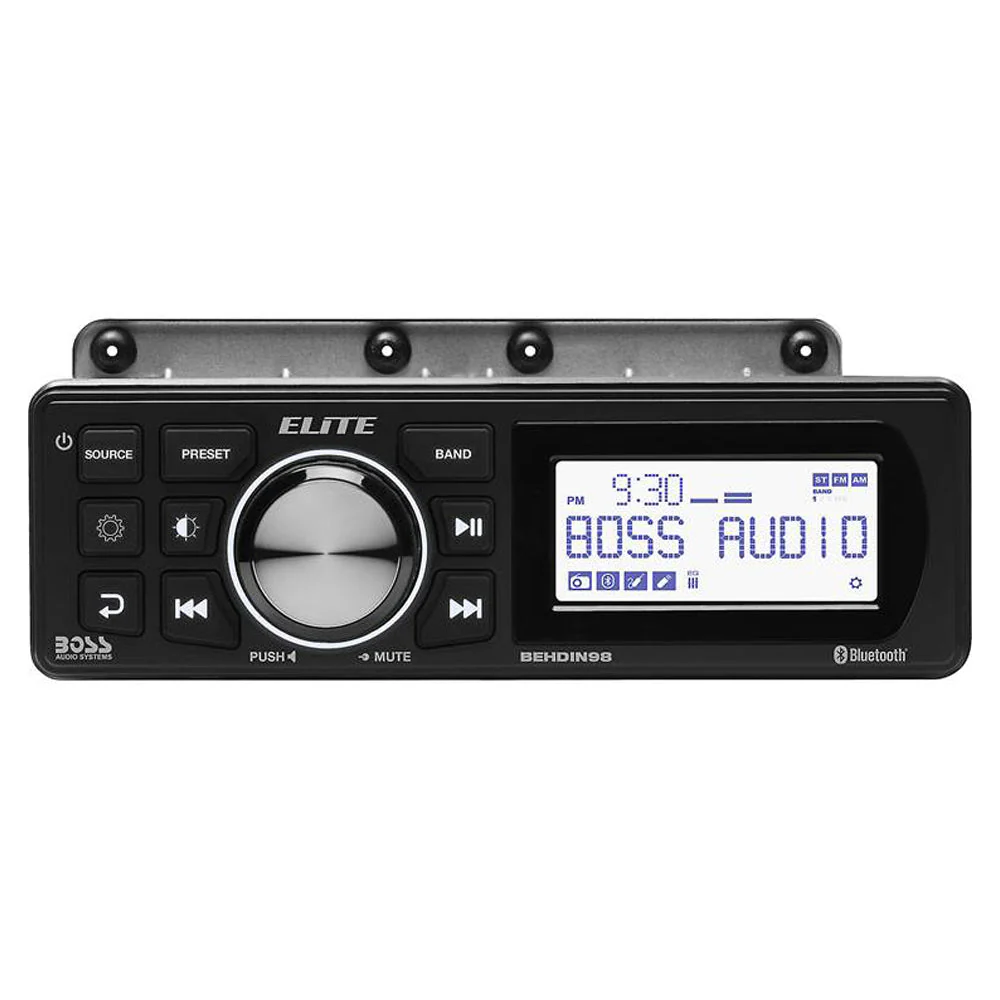 BOSS Audio Elite BEHDIN98 Multimedia Receiver for 1998-2013 Harley-Davidson® Touring Motorcycles - Image 3
