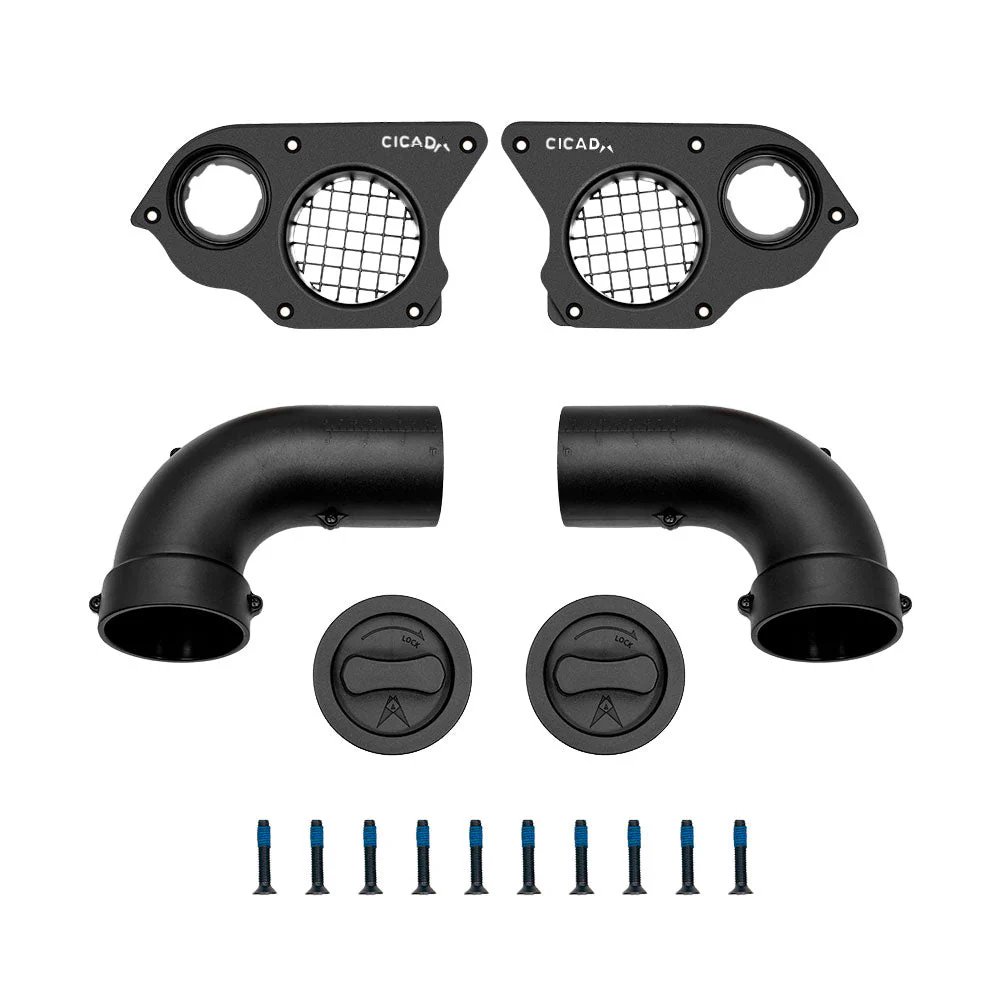 Cicada Audio Saddlebag Cutting Template and 8" or 10" Mid-Bass Mounting Ring and Grille Kits for 2024-Up Harley Davidson® Base Model Motorcycles - Image 11