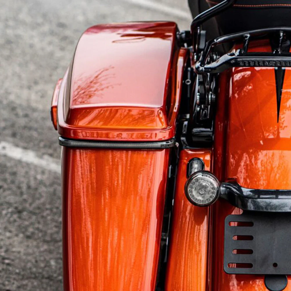 Custom Dynamics CD-LPDC-BCM4-S / 2040-2687 Low Profile BAGZ LED Saddlebag Lights with Sequential Amber Turn Signal Lenses for 2014-2022 Harley Davidson® CVO Motorcycles ( 20402687 ) - Image 5
