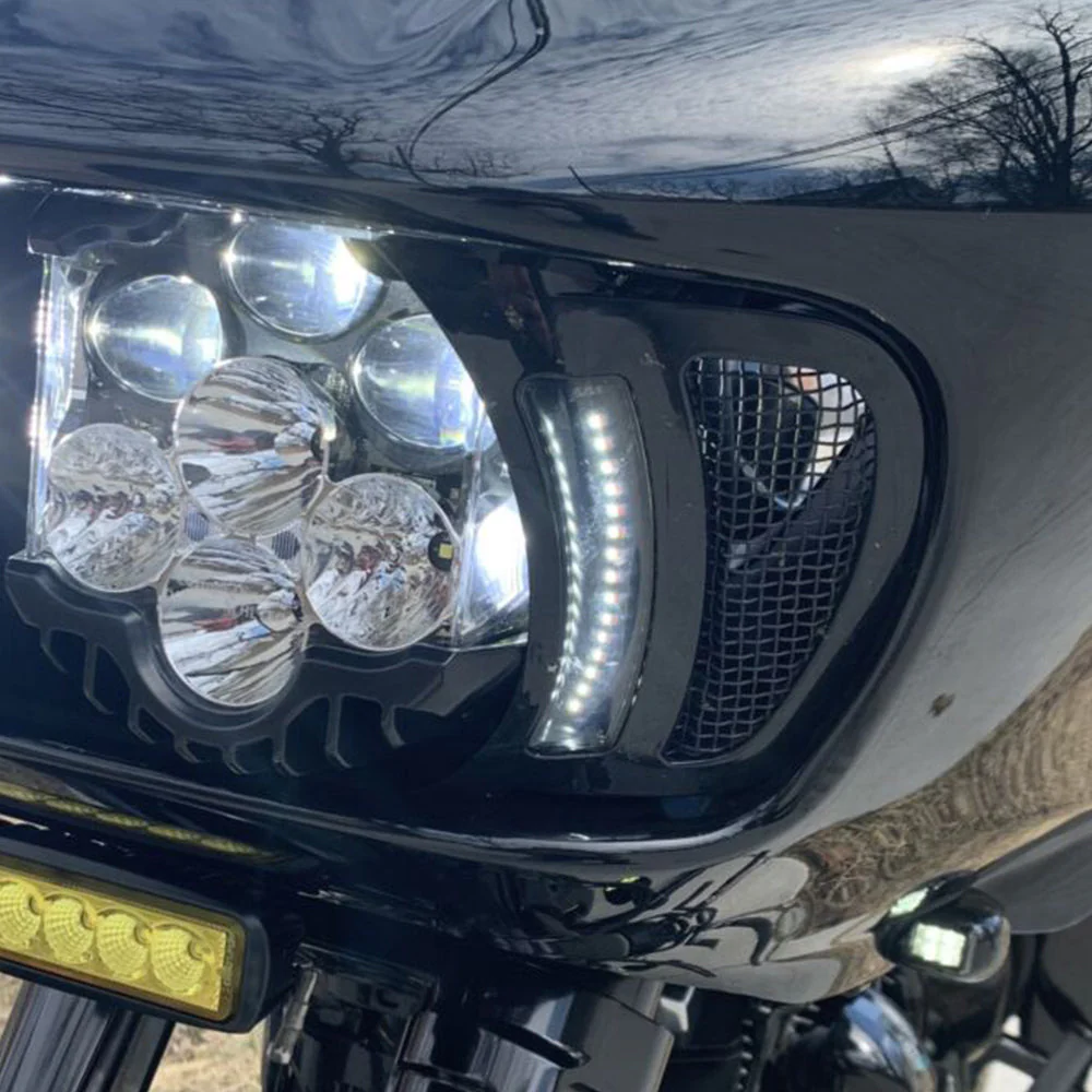 Custom Dynamics CD-RG-V-AW2-BB LED Vent Inserts with Auxiliary Turn Signal For 2015-2025 Harley Davidson® Road Glide Motorcycles ( 20402815 ) - Image 3