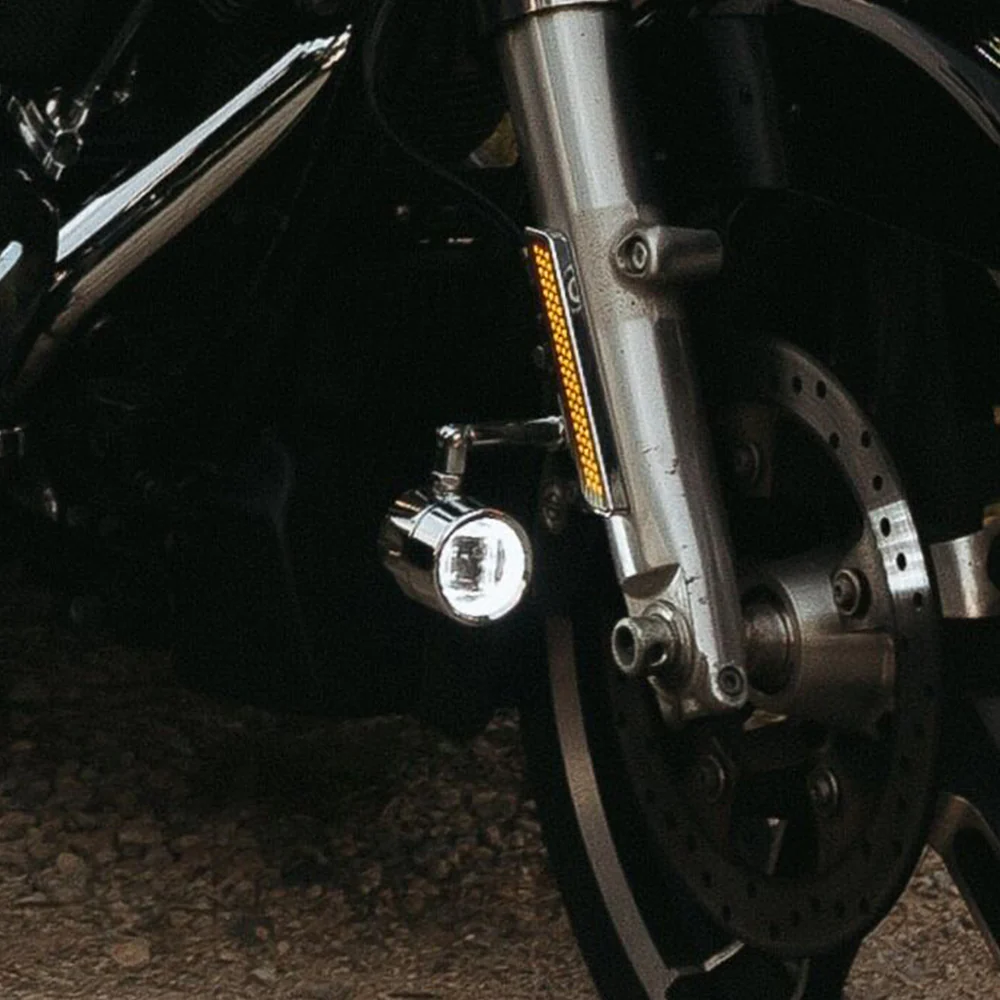 Custom Dynamics ProBeam® Auxiliary LED Halo Fog Lamps with Front Brake Caliper Mounts for 2024-Up Harley-Davidson® Base Touring Motorcycles - Image 10