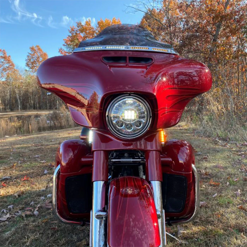 Custom Dynamics ProBeam Dynamic Strips Front Turn Signals for Harley Davidson® 2014-2025 Street Glide, Electra Glide, Ultra, and Tri Glide Motorcycles - Image 4