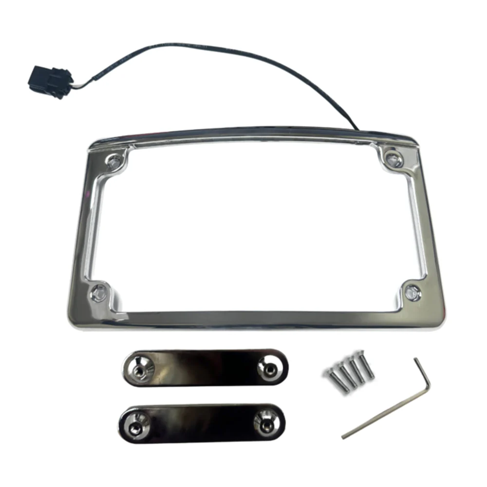 Custom Dynamics Radius LED License Plate Frame for 2023.5-2026 Harley Davidson® CVO Motorcycles and 2024-Up Base Model Street Glide and Road Glide - Image 4
