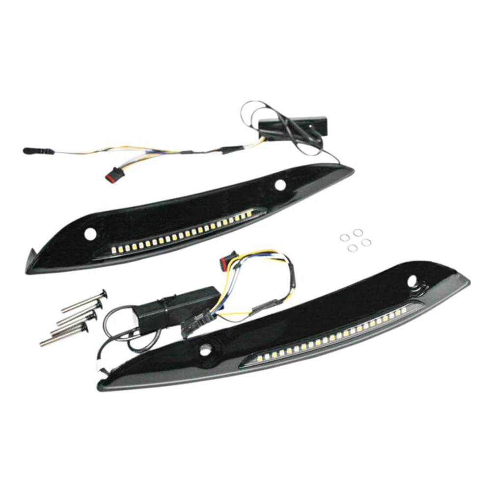 Custom Dynamics LED Windshield Trim Turn Signals for 2015-2025 Harley Davidson® Road Glide Motorcycles - Image 3