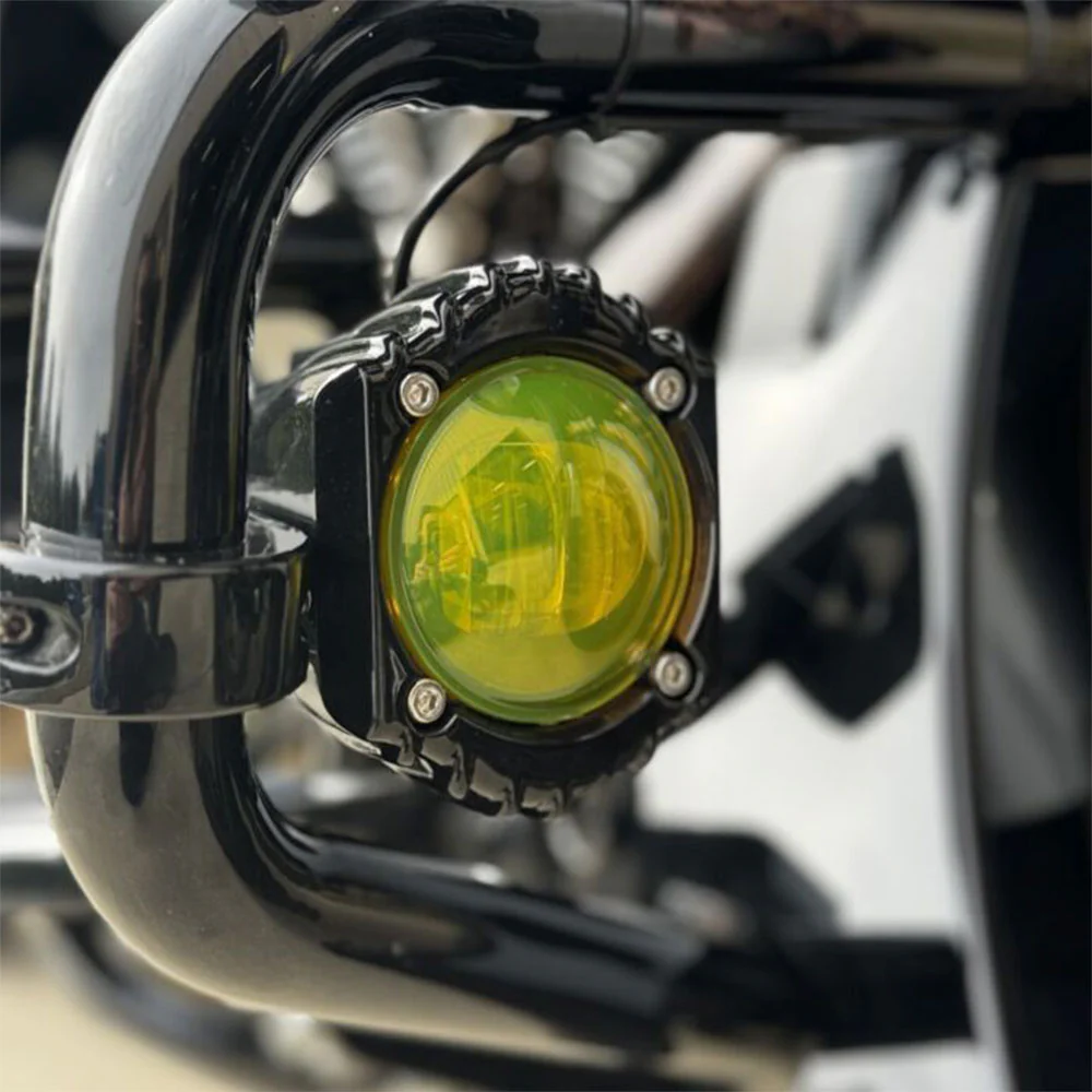 Custom Dynamics Shark Demon® LED Fog Lights for 2017-2025 Harley Davidson® Softail, Touring, and Trike Motorcycles - Image 5