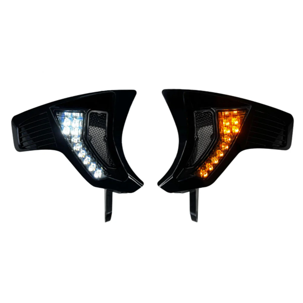 Custom Dynamics Front Turn Signal Vent Upgrades for Shark Demon® Headlight Kits for 2023-2025 Harley Davdison® Road Glides - Image 4