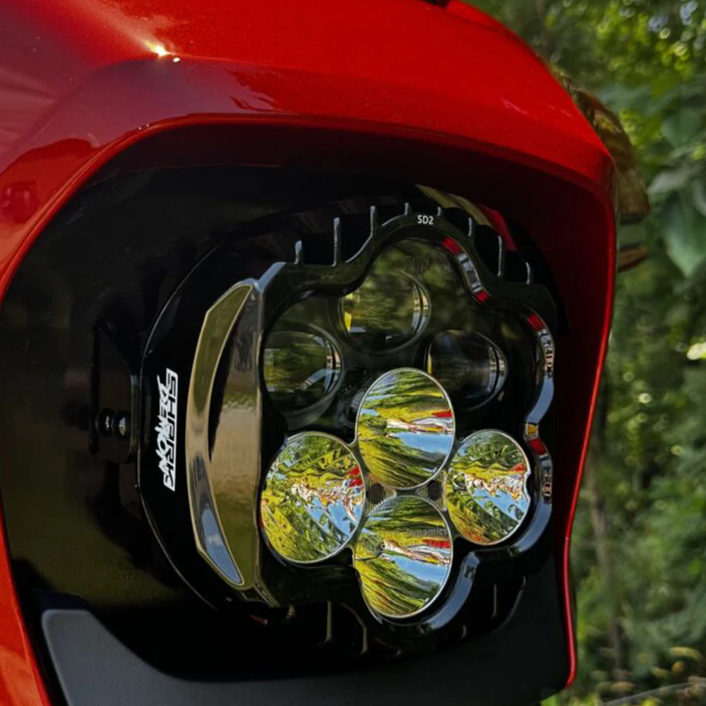 Custom Dynamics Shark Demon SD2-23BAT-W Performance LED Headlight Kit for 2024-Up Harley Davidson® Street Glide Motorcycles (20012844) - Image 4