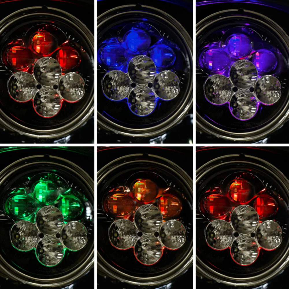 Custom Dynamics Shark Demon™ SD2-7-13 7” LED Headlight with Backlight For 1996-2013 Harley-Davidson® Motorcycles ( 20012925 ) - Image 5