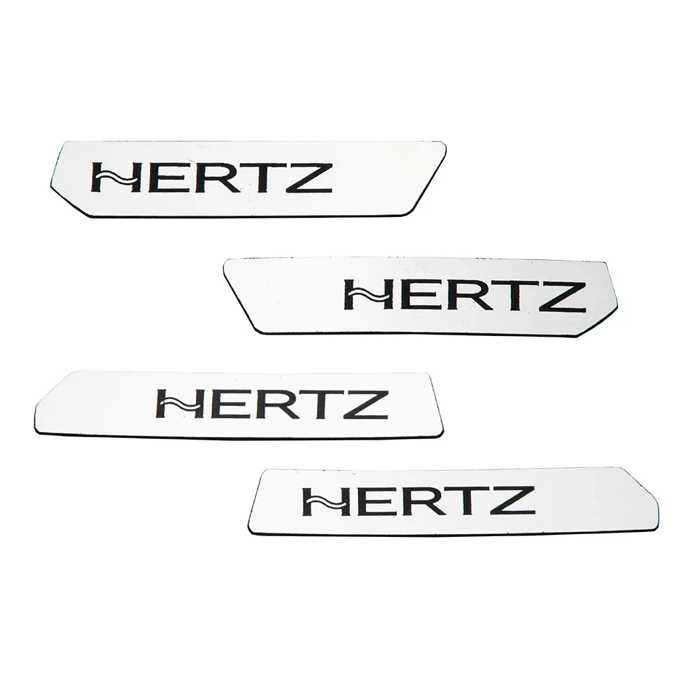 HogBadge Hertz Logo Kit for 2023.5-2025 CVO Road Glide Front & Rear Speaker Grilles - Image 4