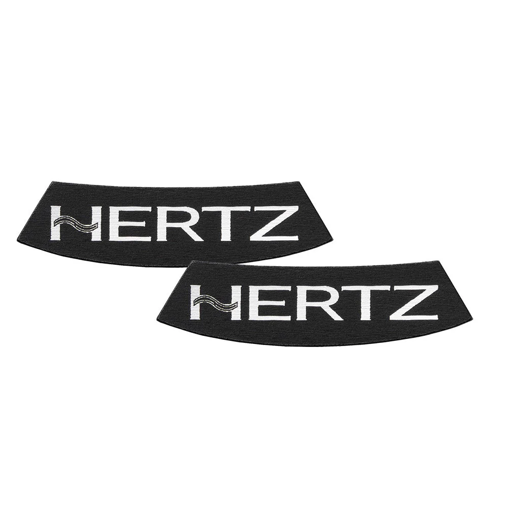 HogBadge Hertz Logos with Silver Text for 2021-2023 CVO Road Glide Factory Front & Tour Pak Grilles - Image 3