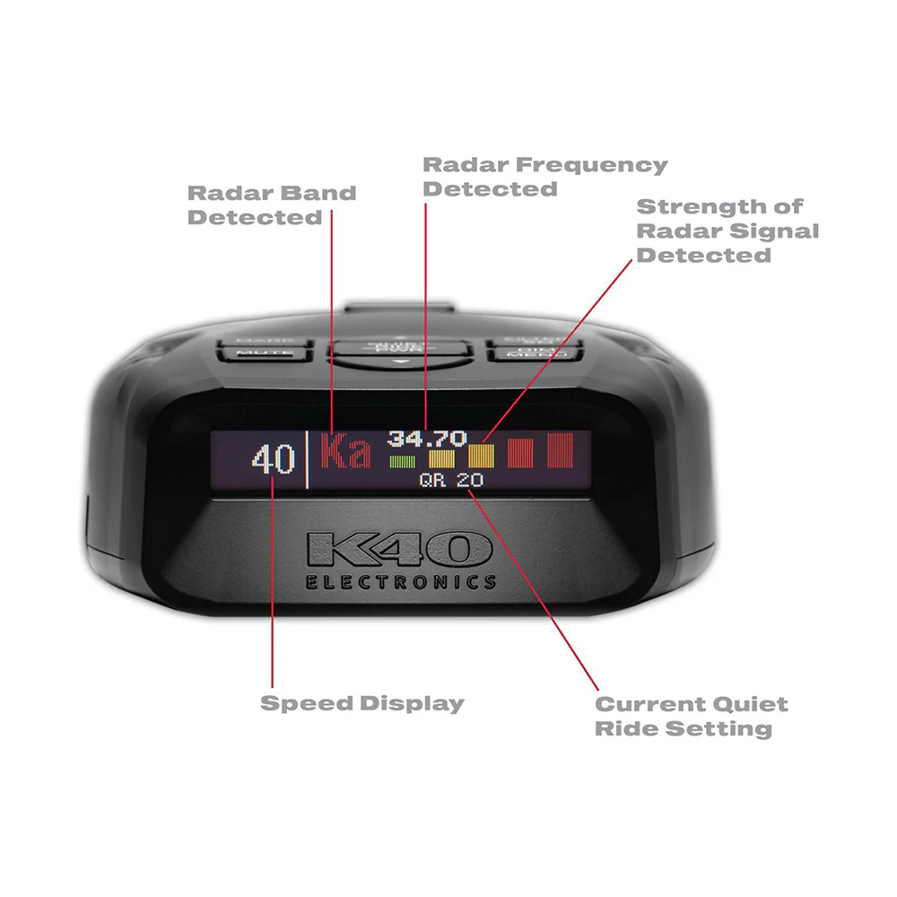 K40 Platinum100 Portable Radar Detector With GPS - Image 5