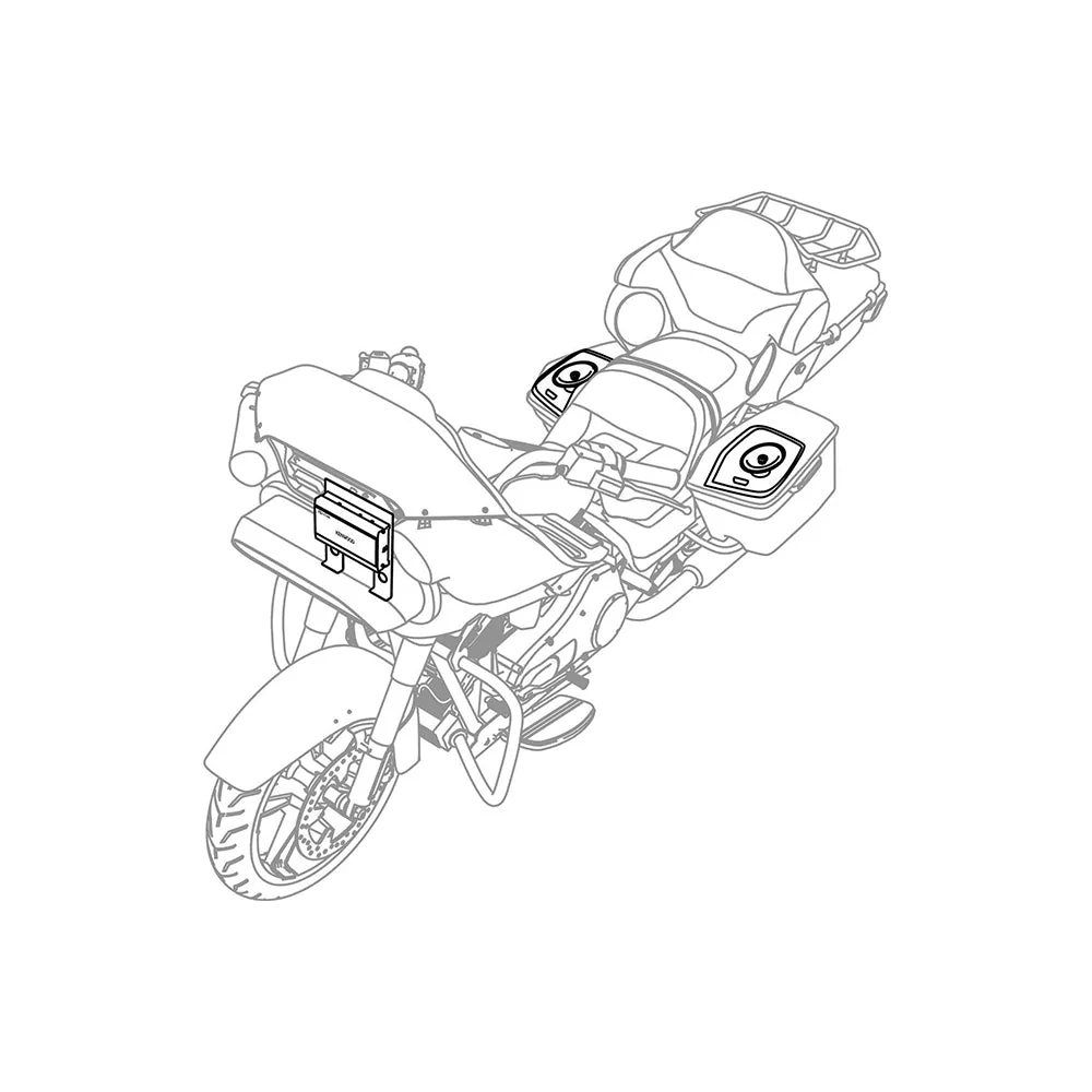 Kenwood Excelon P-HD2R Rear audio kit for select 2014-up Harley-Davidson® Motorcycles - Image 3
