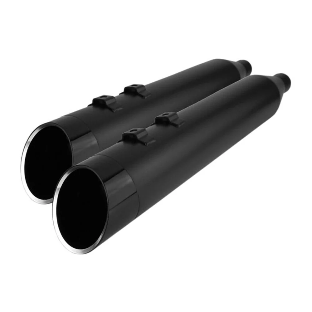 Khrome Werks 202885 / 1801-1447 HP-Plus 4.5" Black / With Edge Tip Slip-On Mufflers For Harley Touring 2017-2026 ( 18011447 )