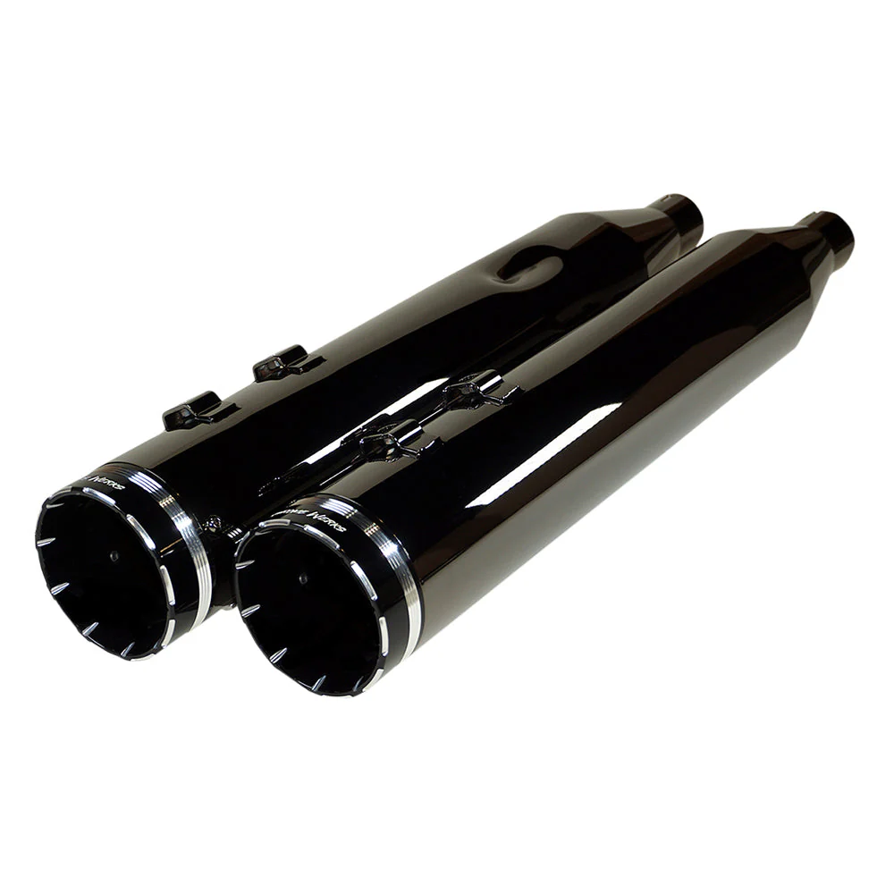 Khrome Werks HP-Plus 4.5" Slip-On Mufflers with Tips for 2017-2026 Harley Davidson® Touring Motorcycles - Image 2