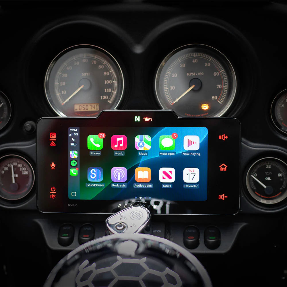 SoundStream Reserve WHD.SG Plug-N-Play Upgrade Headunit for 1998-2013 Harley Davidson® Street Glide with Wireless Apple CarPlay®, Android Auto® & SiriusXM Ready® ( WHDSG ) - Image 6