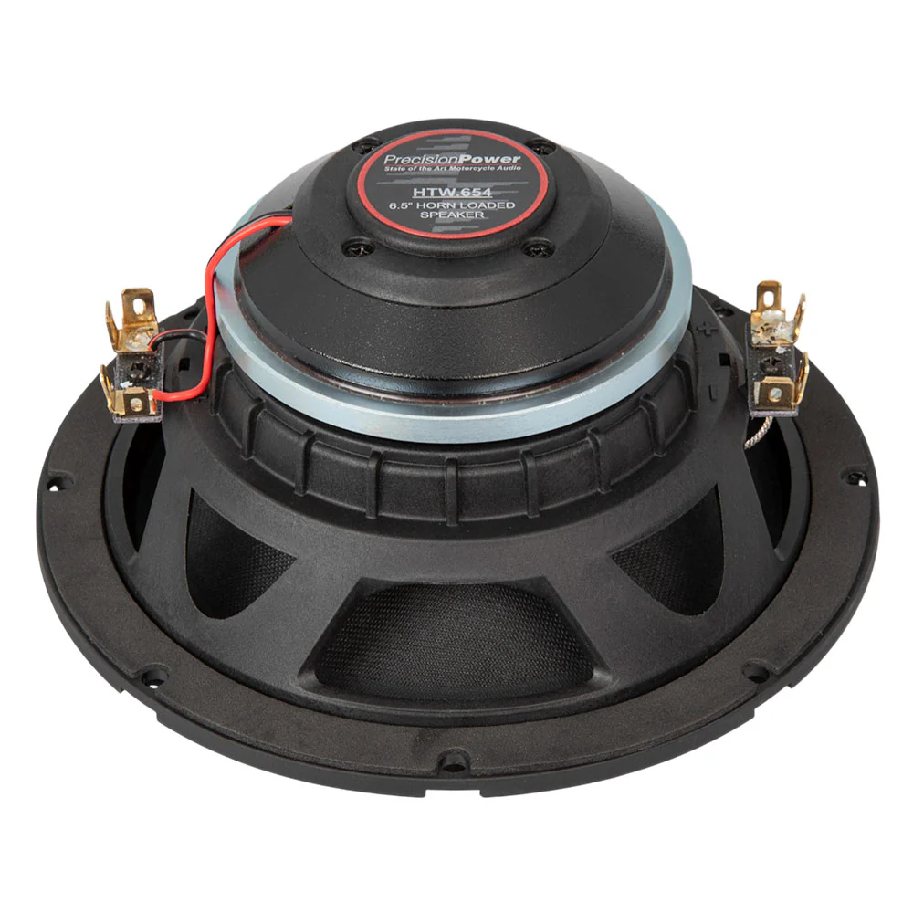 Precision Power HTW.654 6.5” Weather Resistant 4 Ohm Horn-Loaded Speakers for 1998-2025 Harley Davidson® Motorcycles ( HTW654 ) - Image 4