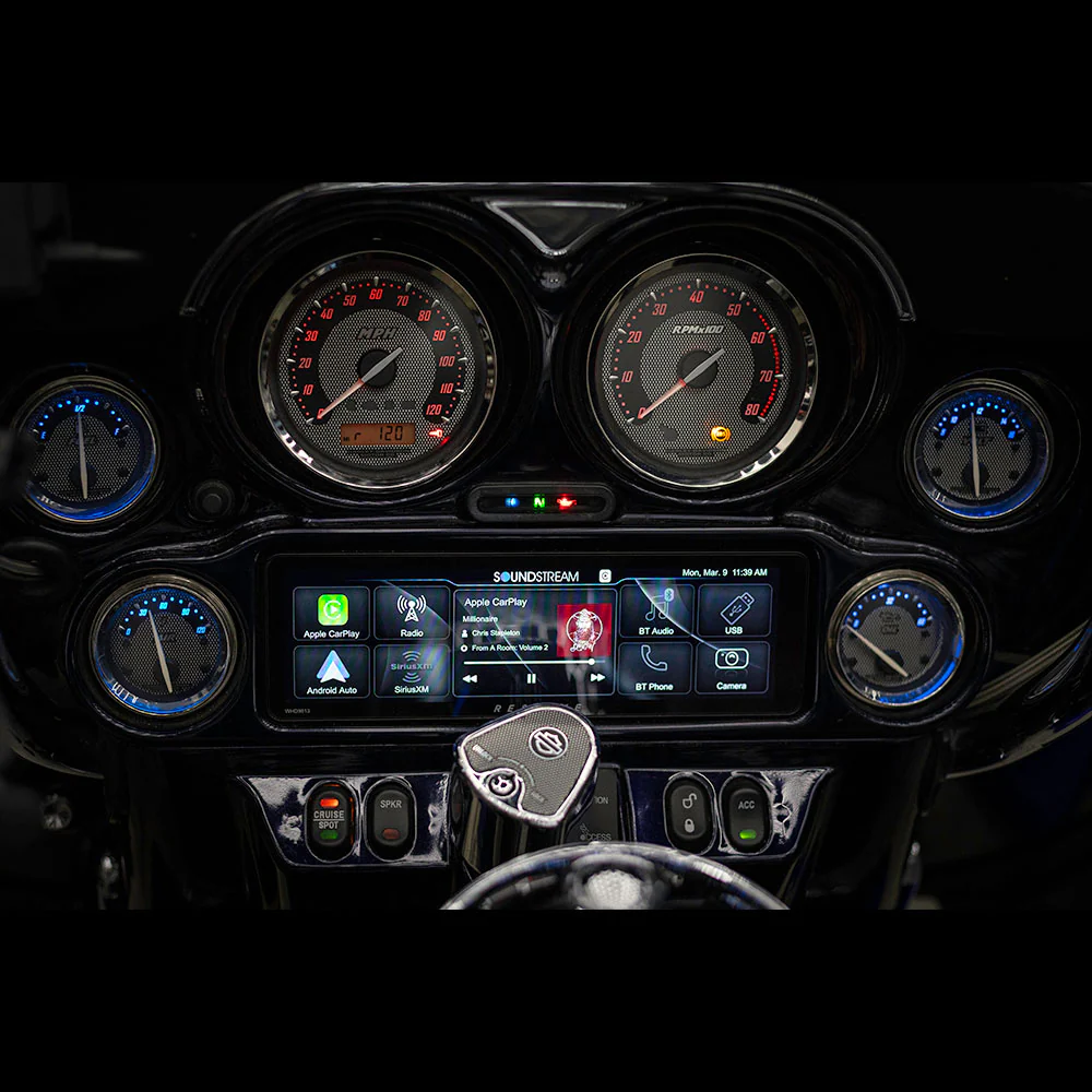 Soundstream Reserve WHD.9813 Plug-N-Play Multimedia Head Unit For 1998–2013 Harley Davidson® Touring Series Motorcycles ( WHD9813 ) - Image 11